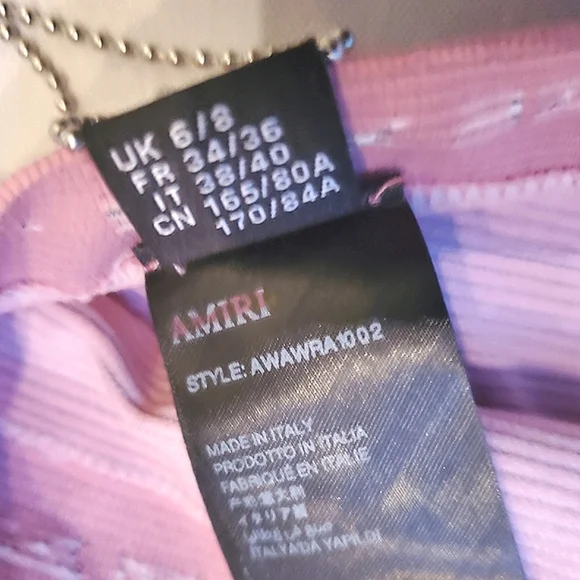 NWD$590 AMIRI Ma Embroidered Seamless Racerback Bra Sz XS/ Small - Picture 11 of 15